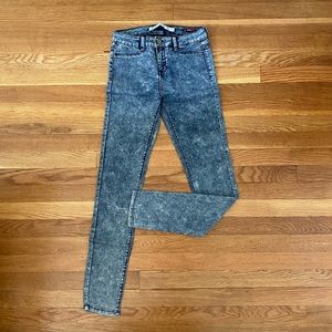 Zara Blue Acid Wash Jeggings